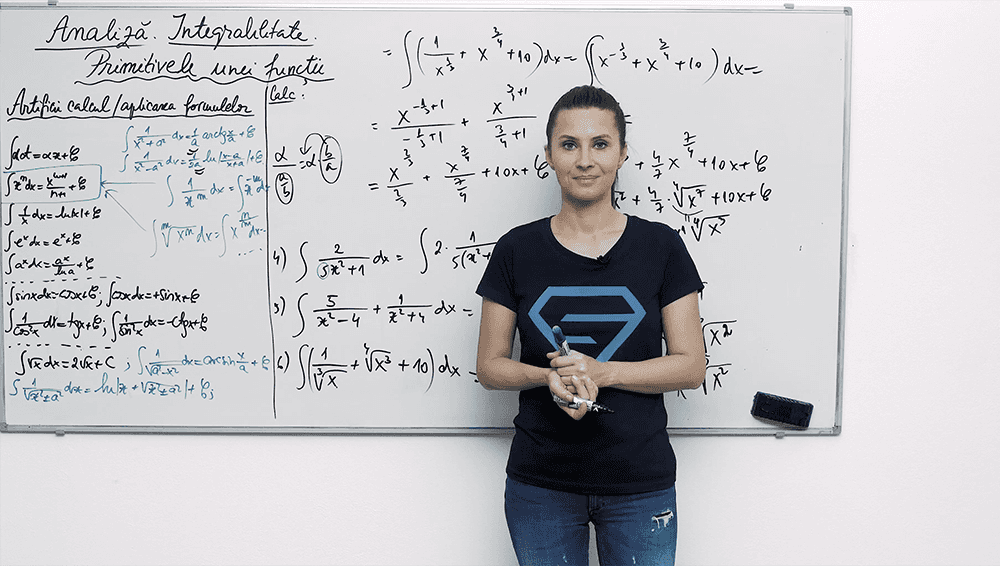 Primitivele unei funcții - Artificii calcul / aplicarea formulelor