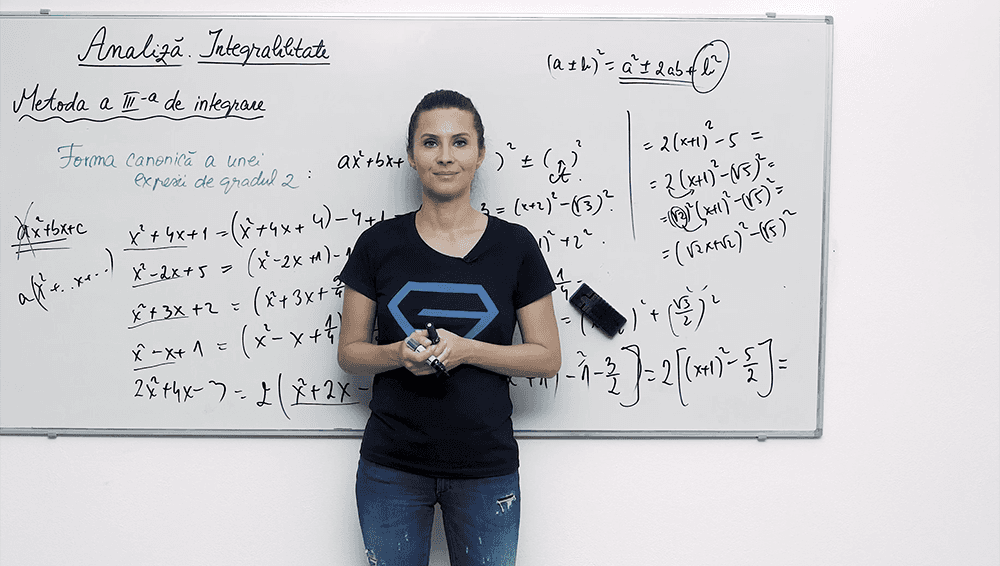 Metoda a III-a de integrare - Forma canonică a unei expresii de gradul 2