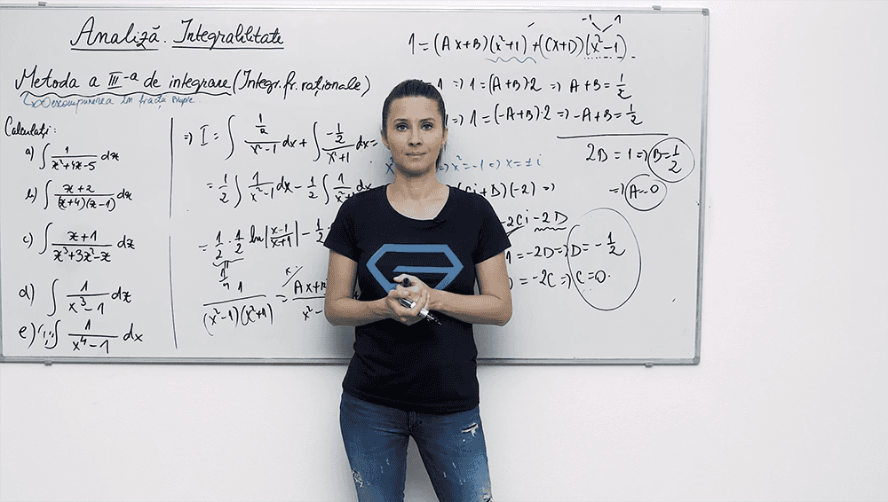 Metoda a III-a de integrare - Descompunerea în fracții simple - P2