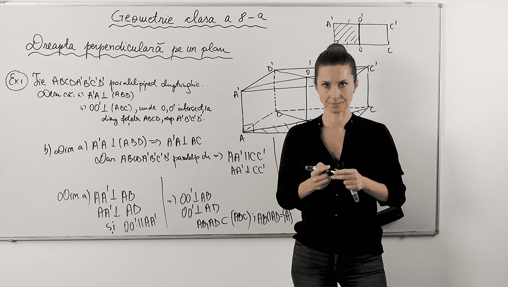 Dreapta perpendiculară pe un plan - Partea 2