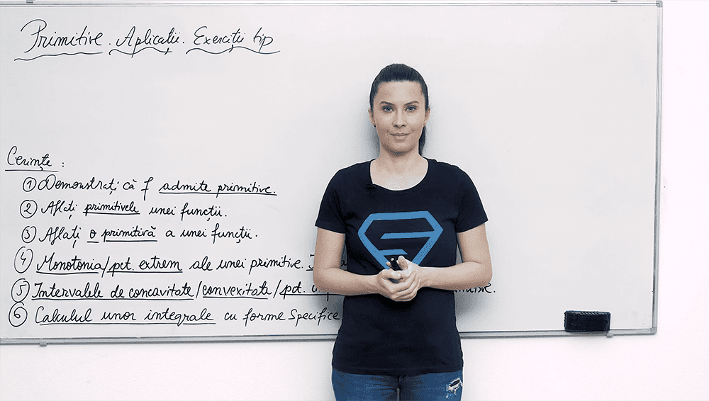Primitivele unei funcții - Exerciții tip