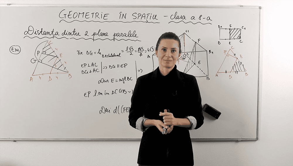 Distanța dintre două plane paralele - Partea 3