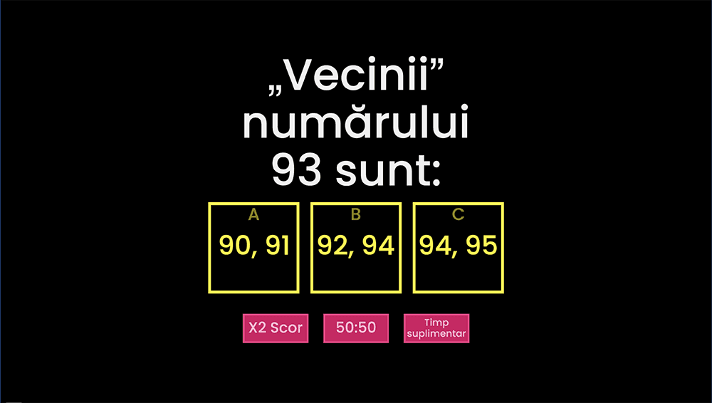 JOC - Rotunjirea numerelor. Vecini