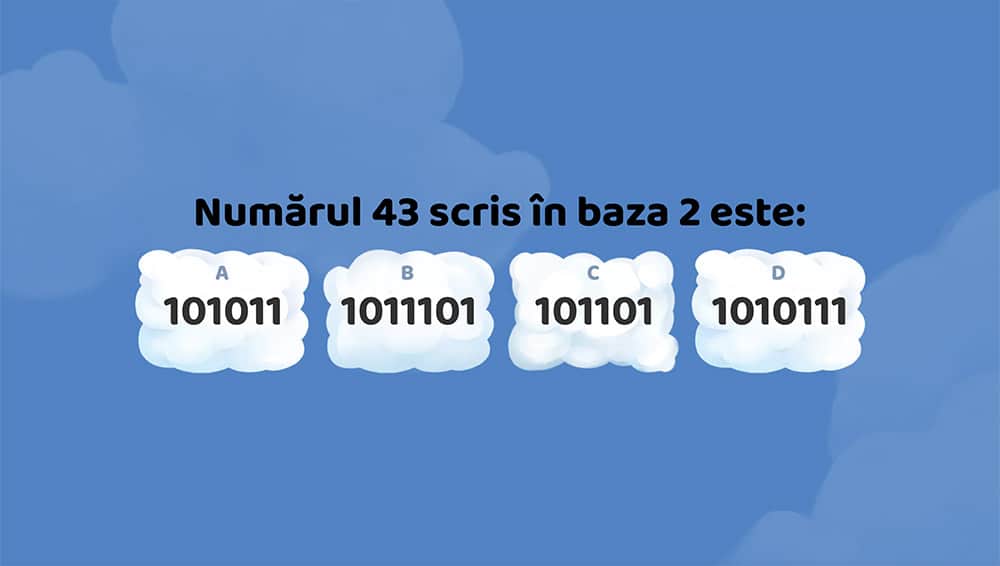 JOC - Scrierea în baza 2. Scrierea în baza x, cu x nr. natural mai mare sau egal cu 2
