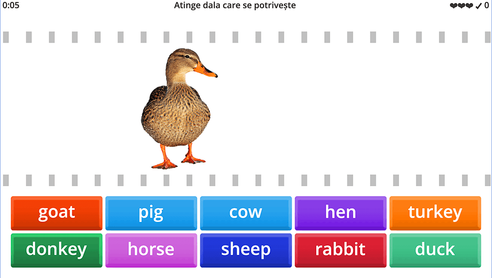 GAME - Animals on the farm