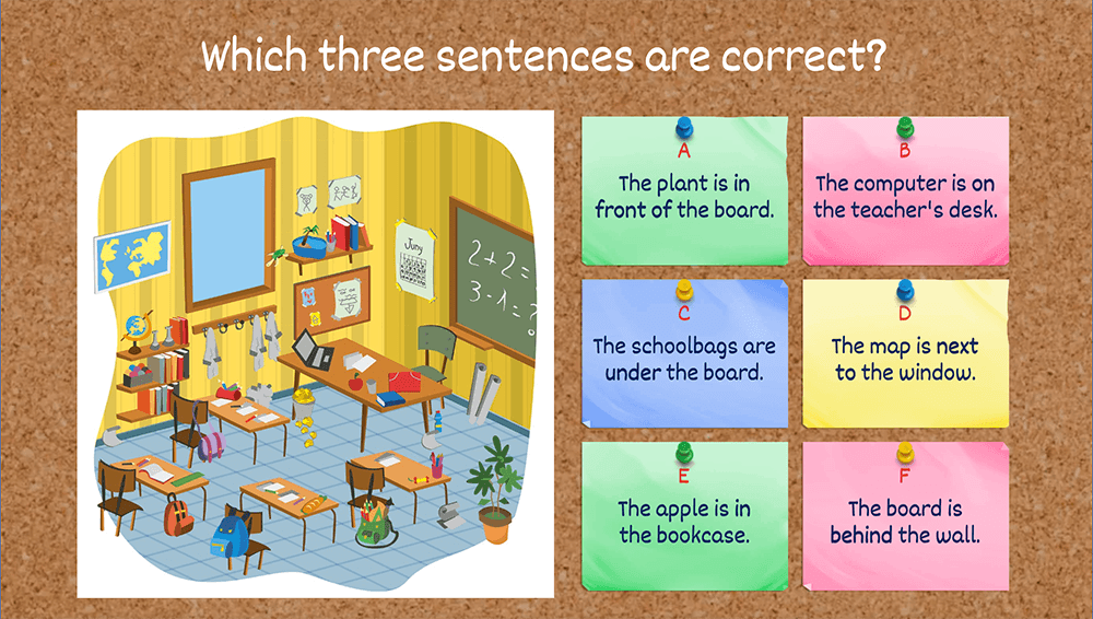 GAME - Prepositions of place