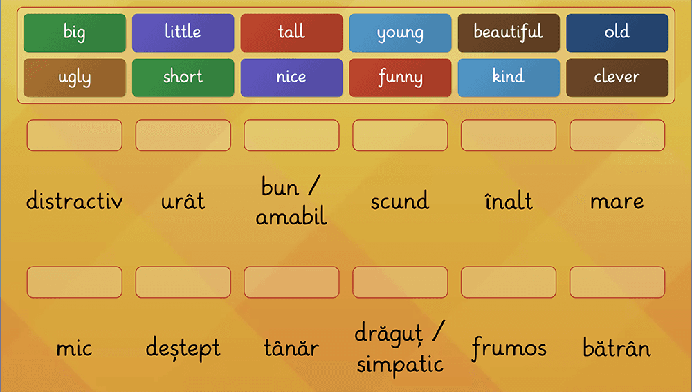 GAME - Words to describe family