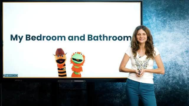 My bedroom and bathroom