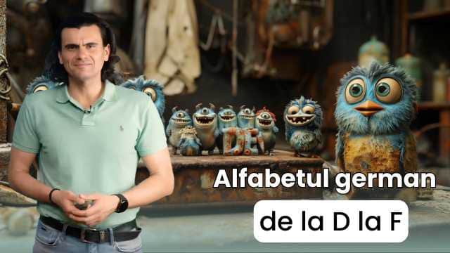 Alfabetul german - de la D la F