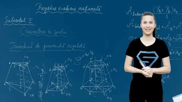 Ex. - Trunchiul de piramidă regulată - EN cl. VIII-a
