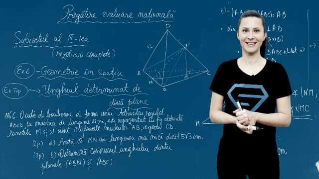 Unghiul determinat de două plane - P2 - EN cl. VIII-a