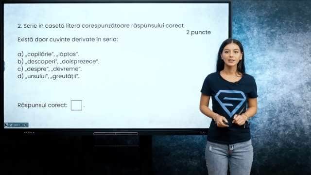Derivarea cuvintelor (2) - EN cl. VIII-a