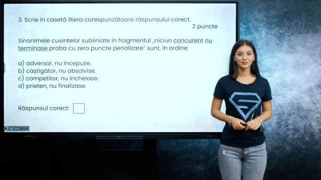 Vocabular - Sensul cuvintelor - Sinonime - EN cl. VIII-a