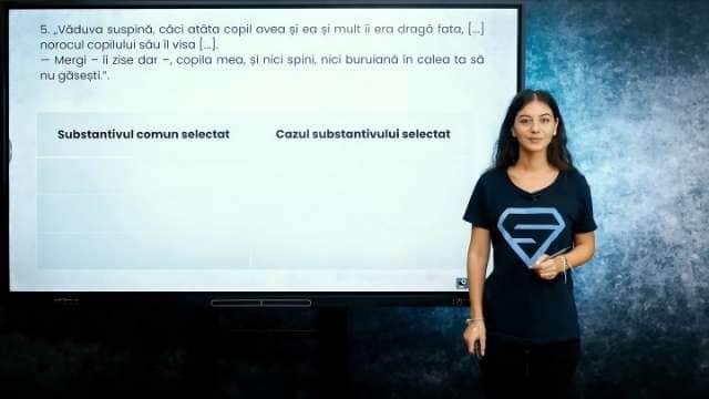 Substantivul - Cazurile substantivului (1) - EN cl. VIII-a