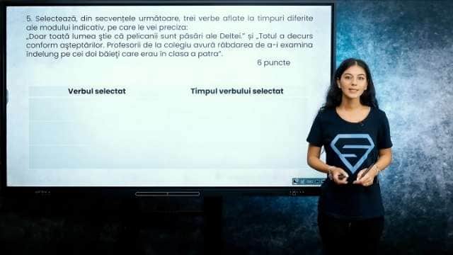 Verbul - Modul indicativ - EN cl. VIII-a