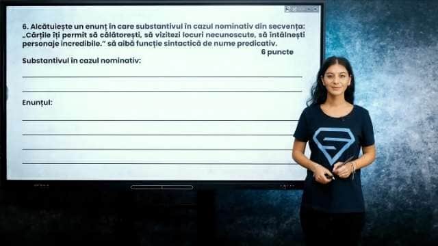 Substantivul. Cazuri și funcții sintactice - EN cl. VIII-a