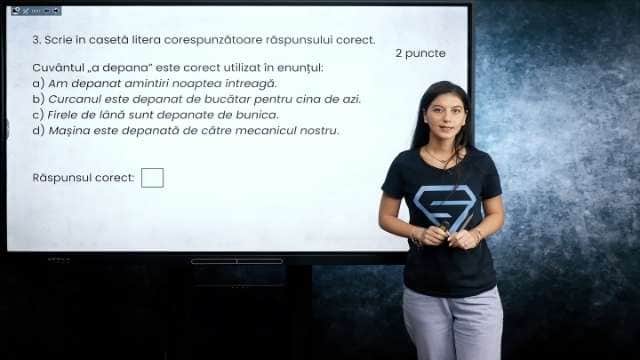 Vocabular - Sensul cuvintelor - EN cl. VIII-a