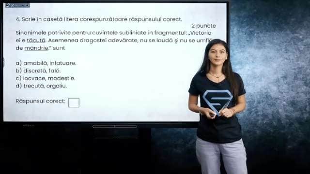 Vocabular - Sinonime - EN cl. VIII-a