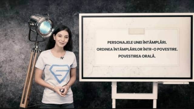 Personajele unei întâmplări. Ordinea întâmplărilor într-o povestire. Povestirea orală