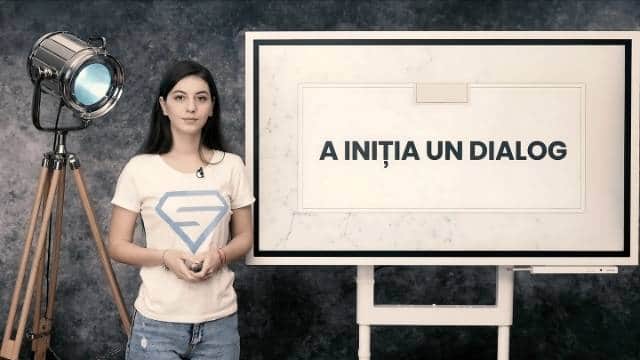 A iniția un dialog