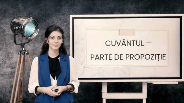 Cuvântul - parte de propoziție