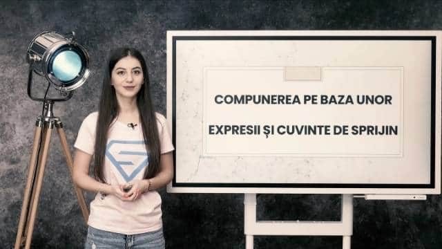 Compunerea pe baza unor expresii și cuvinte de sprijin