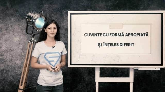 Cuvinte cu formă apropiată și înțeles diferit