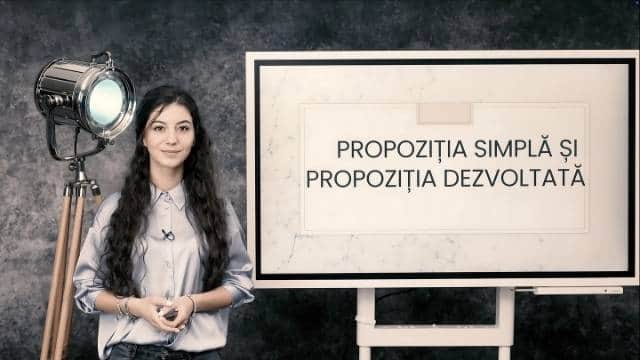 Propoziția simplă și propoziția dezvoltată