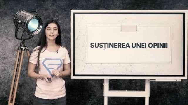 Susținerea unei opinii