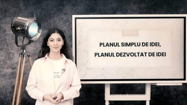 Planul simplu de idei. Planul dezvoltat de idei