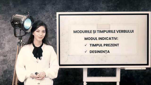 Modul indicativ. Timpul prezent. Desinența