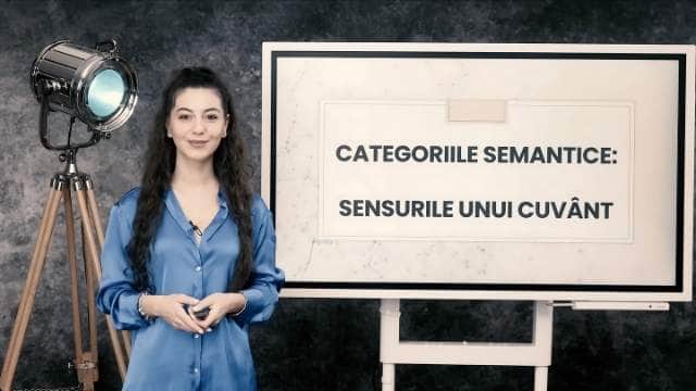 Categoriile semantice: sensurile unui cuvânt