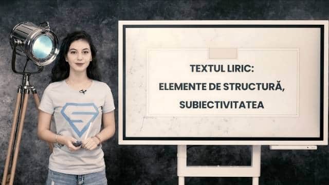 Textul liric - elemente de structură, subiectivitatea