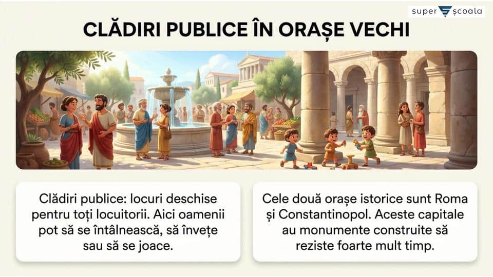 Roma şi Constantinopol - monumente publice