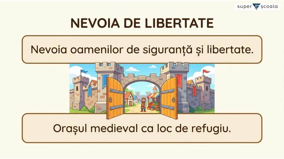 Orașul medieval – spațiu al libertății