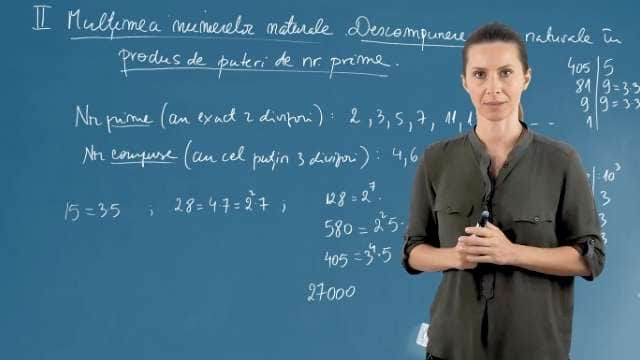 Descompunerea numerelor naturale în produs de puteri de numere prime
