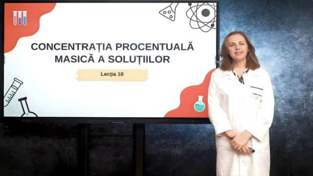 Concentrația procentuală masică a soluțiilor | teorie, aplicații de calcul