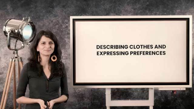 Describing clothes and preferences