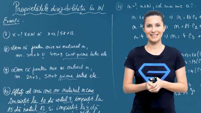 Proprietațile divizibilității in N - P3