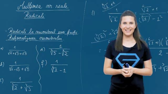 Radicali la numitorul unei fracții. Raționalizarea numitorului - P3
