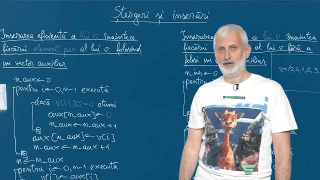 Ștergeri și inserări (2)