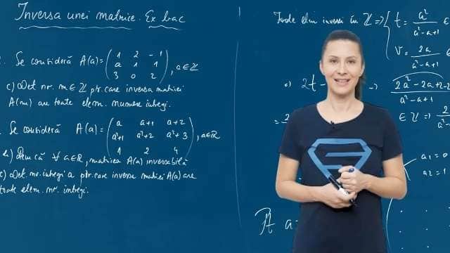 Inversa unei matrice. Exerciții tip 3. P2