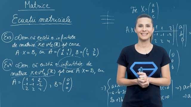 Ecuații matriciale - p3