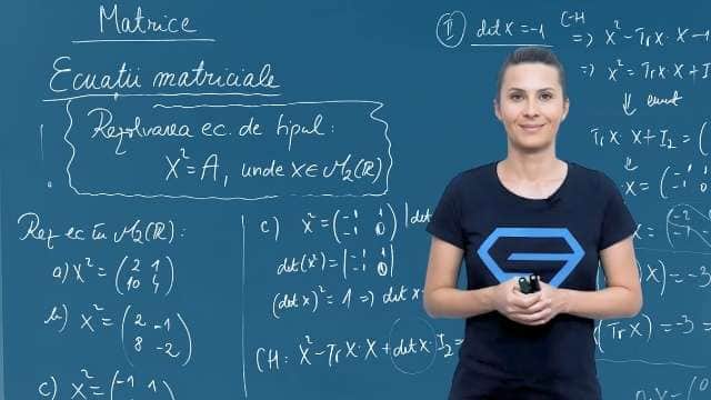 Ecuații matriciale - Rezolvarea ecuației X^2=A