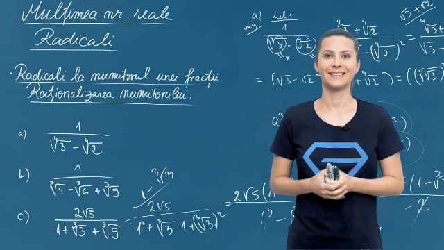 Radicali la numitorul unei fracții. Raționalizarea numitorului - P4