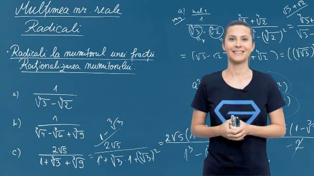 Radicali la numitorul unei fracții. Raționalizarea numitorului - P4