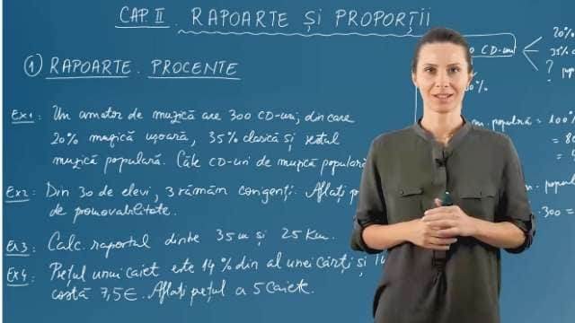 Rapoarte. procente, probleme în care intervin procente
