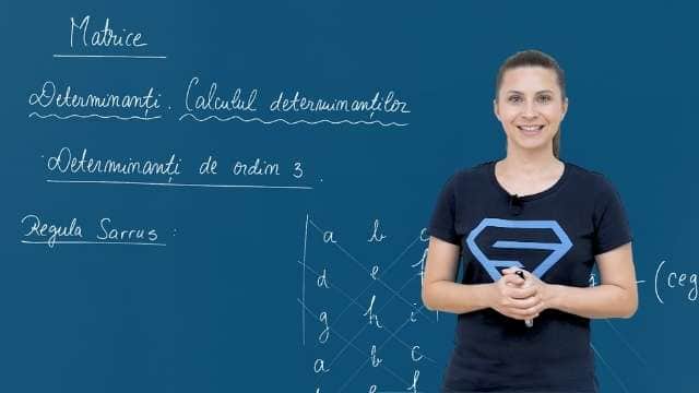 Determinanți de ordin 3 - Regula lui Sarrus