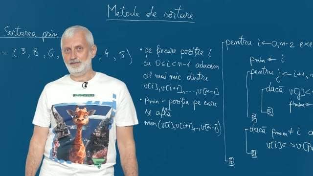 Metode de sortare. Sortarea prin selecție