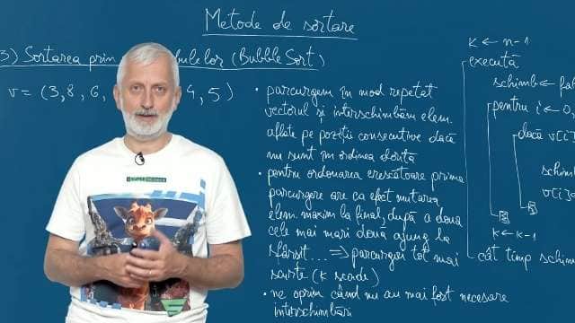 Metode de sortare. Sortarea prin metoda bulelor (Bubble Sort)